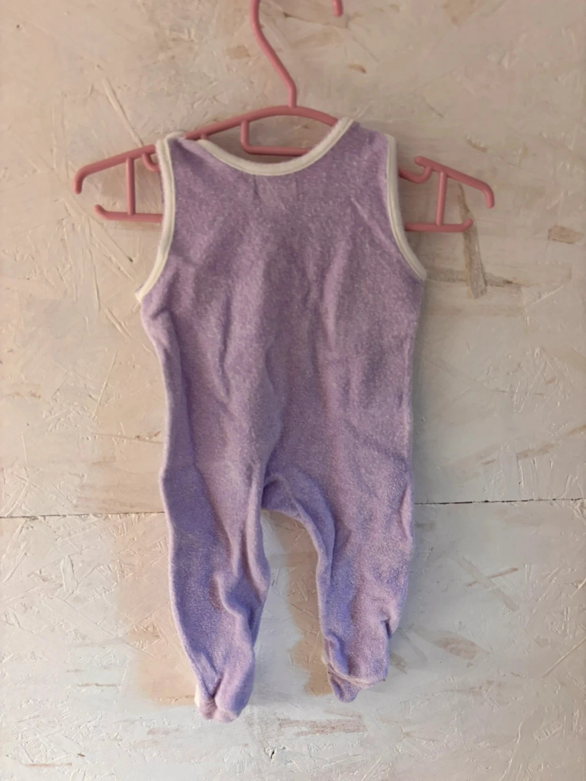 Vintage Purple Terry Sleepsuit / Romper – Petit Bateau – 6 Months (67 cm) – photo 6